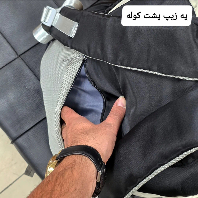 کوله پشتی مدرسه رنگی ضد آب مناسب دبستان و راهنمایی ارتفاع 40 سانتیمتر