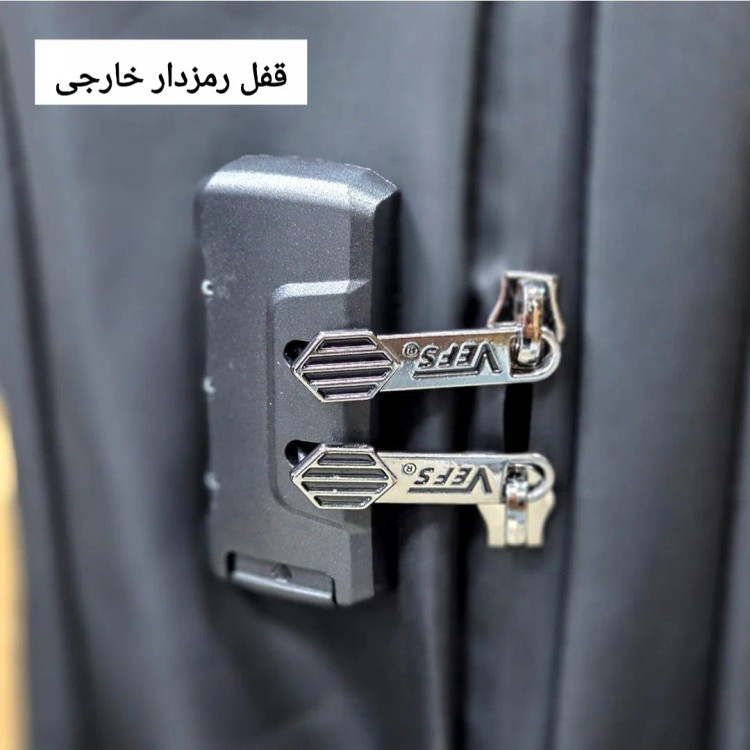 کوله پشتی لپ تاپ و دانشجویی قفل دار مناسب لپتاپ تا 17.5 اینچ