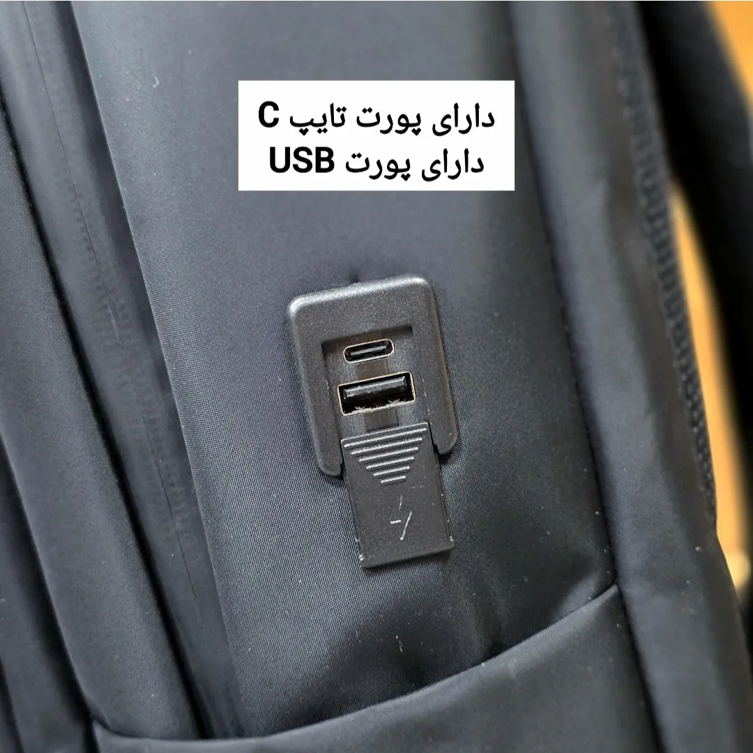 کوله پشتی لپ تاپ و دانشجویی قفل دار مناسب لپتاپ تا 17.5 اینچ