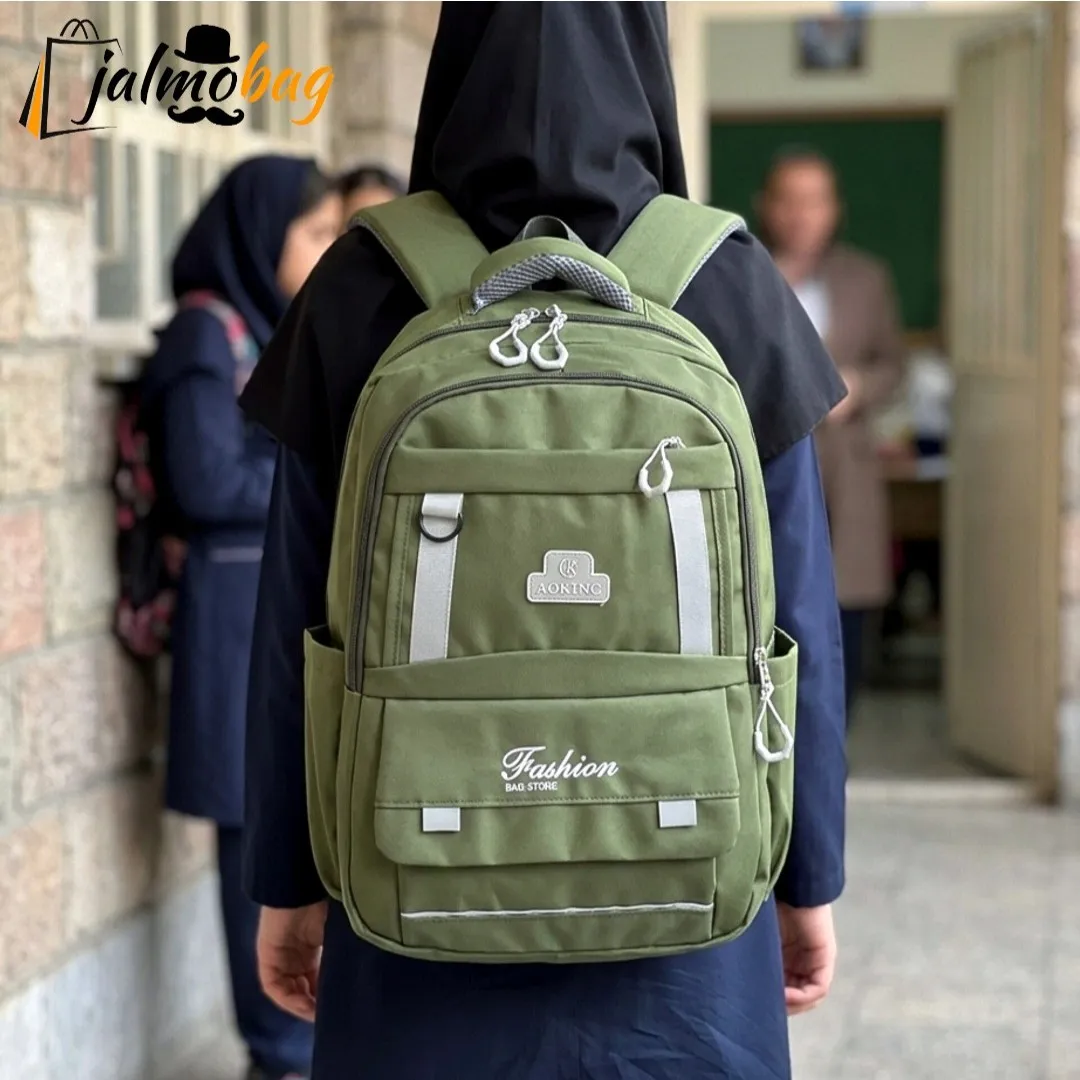 کوله پشتی اسپرت سبک پارچه کجراه خارجی ضد تعریق مناسب سوم ابتدایی به بالا